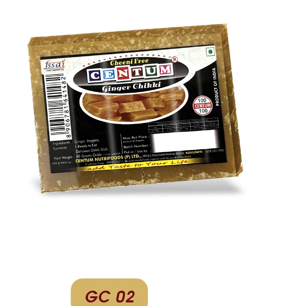CF Ginger Chikki Slab 80G